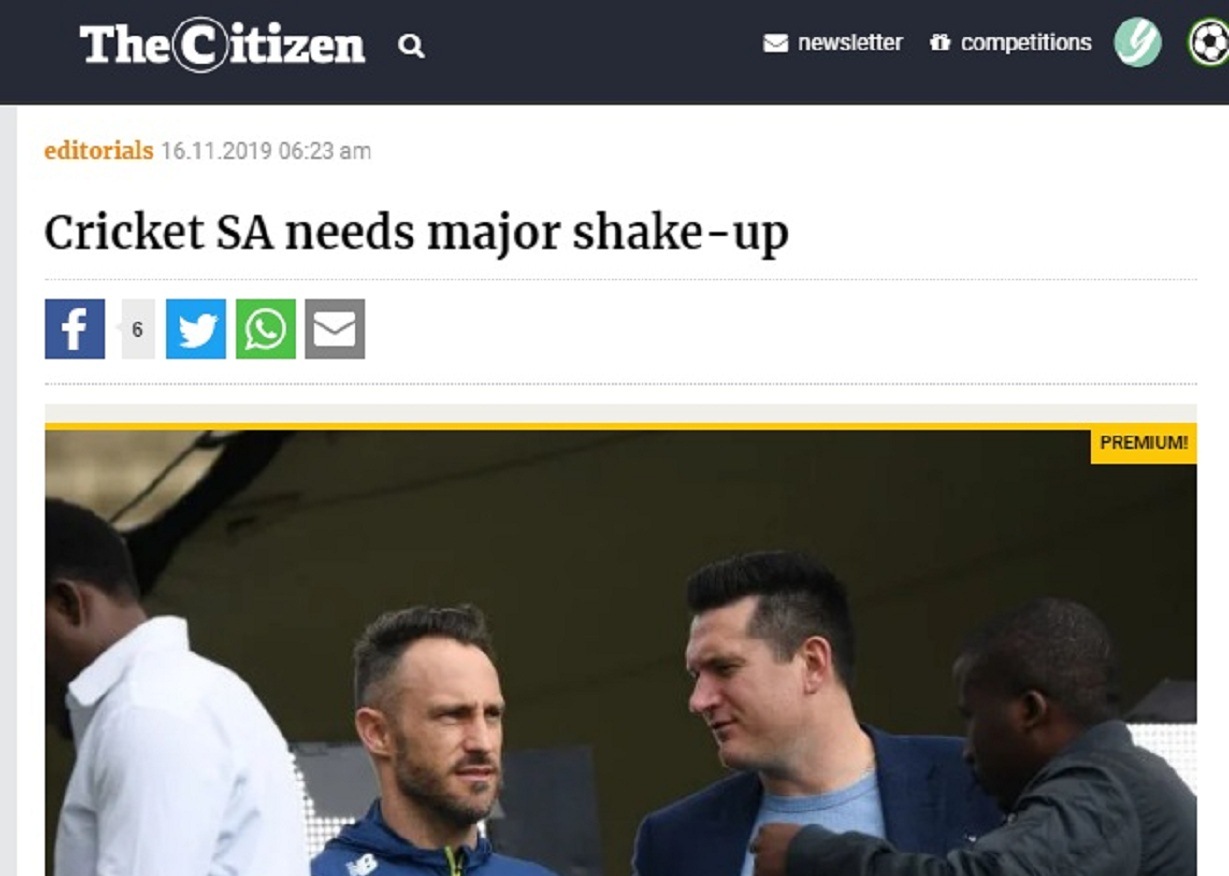 Cricket SA needs major shake-up